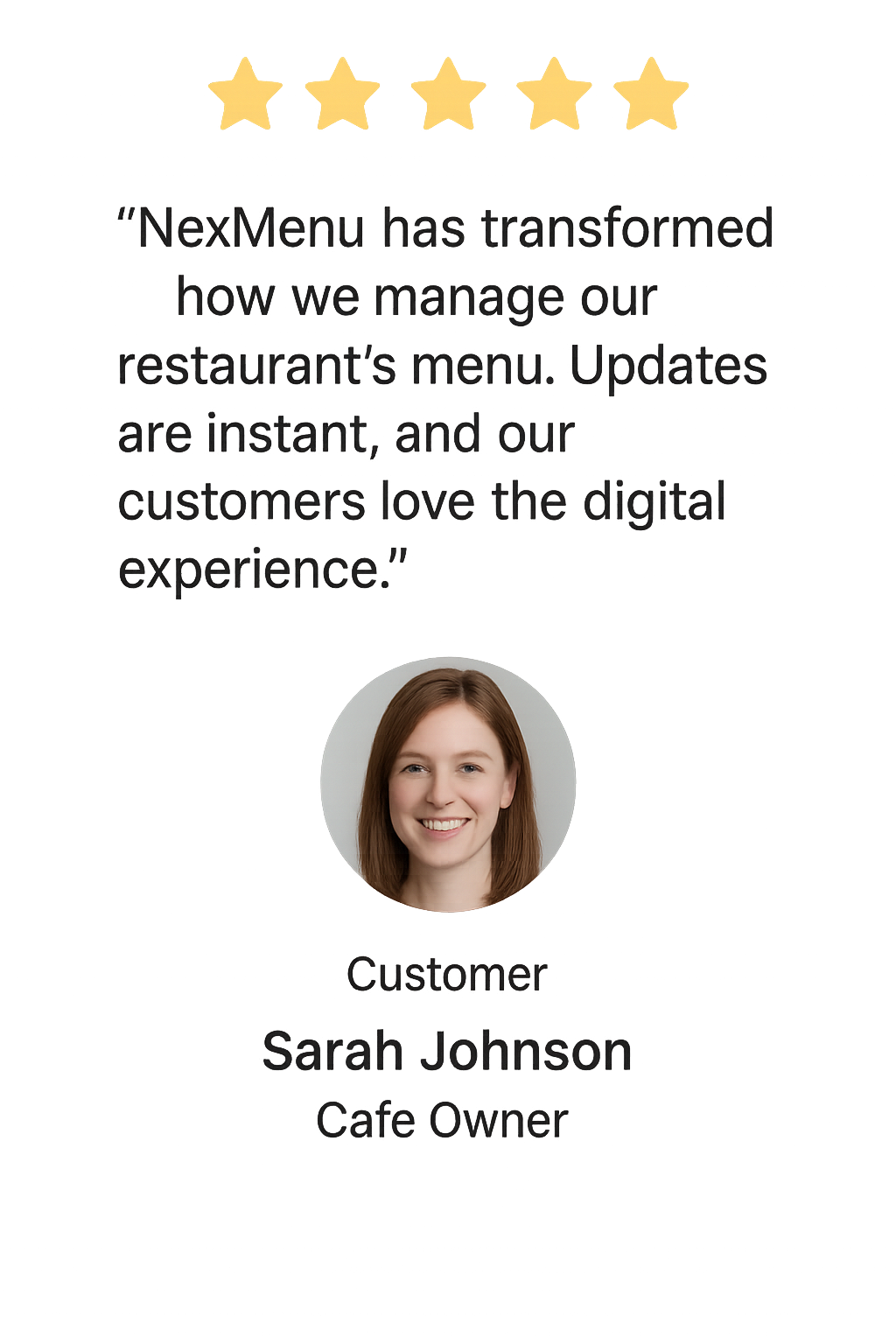 Sarah Johnson Testimonial